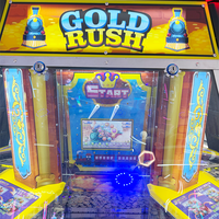 Machine de jeu d'arcade Gold Rush Coin Pusher de haute qualité, avec jeu de pousse-pièces et fonction de rédemption de billets de loterie, à retour sur investissement élevé