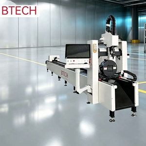 Machine de découpe de tuyaux par jet d'eau CNC, découpeuse de tubes par jet d'eau CNC, équipement de découpe de tuyaux métalliques industriels - Product Image 1