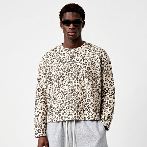 Sweat-shirt homme lourd en coton 100% personnalisé, de haute qualité, vierge, imprimé, coupe oversize, style streetwear décontracté - Product Image 6