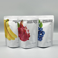 Sachet personnalisé pour fruits secs 100g 200g, avec logo personnalisé, fermeture éclair argentée brillante, fenêtre transparente, emballage pour snacks, sac Mylar