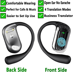 Audífonos de Traducción en Tiempo Real Yyk Q16s con IA, 144 Idiomas, Auriculares Traductores de Inglés a Español, Diseño Open Ear - Product Image 5