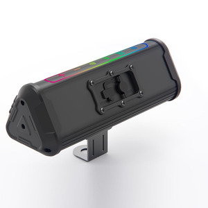 Barre de son pour moto ATV compatible AOVEISE Éclairage RVB étanche 105dB 7/8-1.25 po. Guidon en alliage d'aluminium 12V - Product Image 2