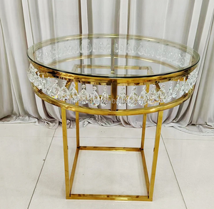 <span class=keywords><strong>Mesa</strong></span> de exhibición de pastel dorado de lujo, <span class=keywords><strong>Centro</strong></span> de Decoración de <span class=keywords><strong>mesa</strong></span> de boda para decoración de boda - Product Image 3