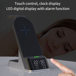 Soporte de <span class=keywords><strong>cargador</strong></span> de estación de carga de teléfono inalámbrico rápido magnético plegable portátil para <span class=keywords><strong>iPhone</strong></span> 15W iWatch Airpods - Product Image 2