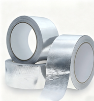 Ruban isolant en tissu de fibre de verre enduit de feuille d'aluminium, résistant au feu