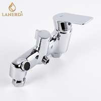 Robinet de robinet en chrome chaud et froid exposé et colonne de douche Ducha Douche pour salle de bain