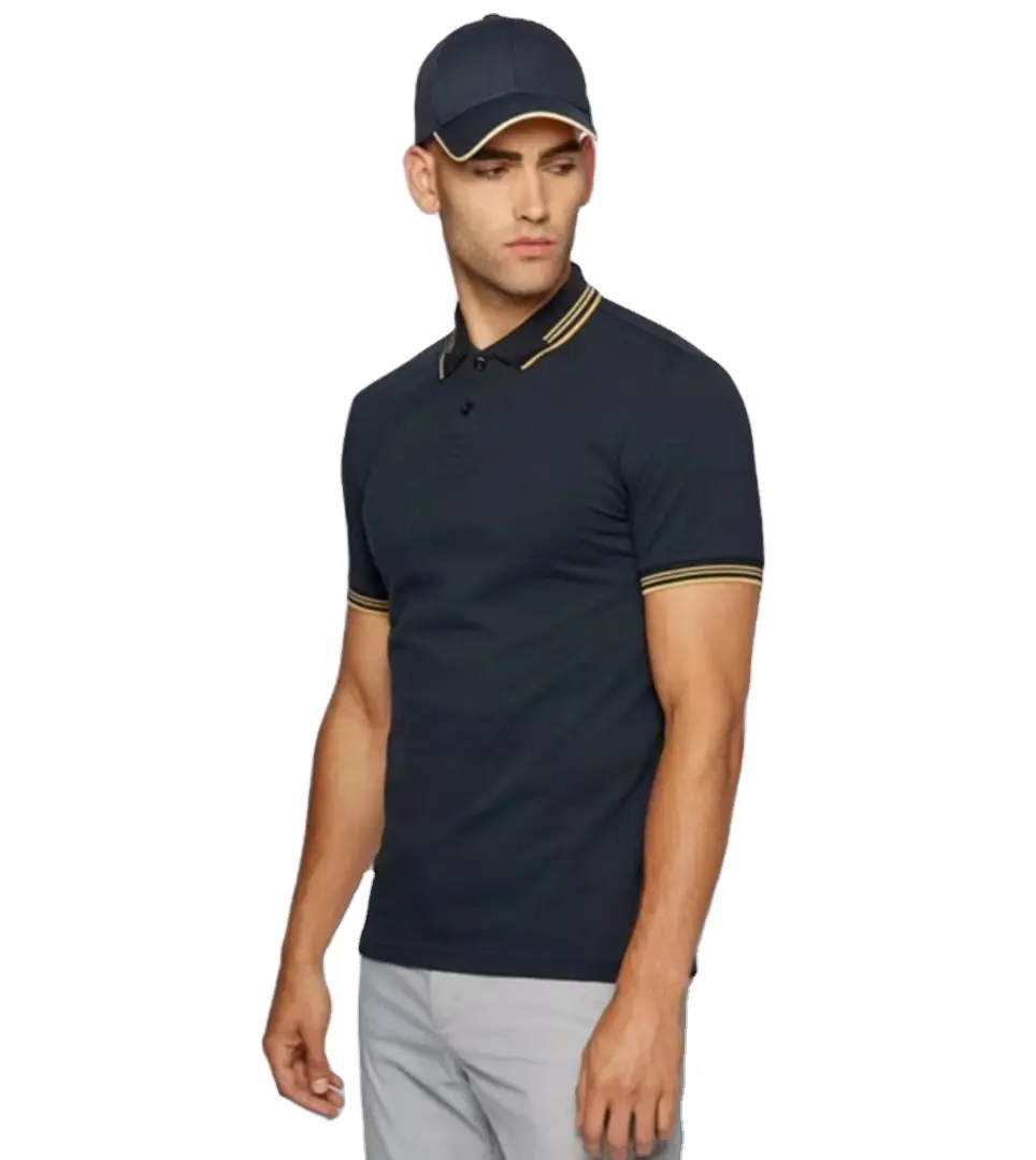 Short sleeve polyester cotton polo shirt Men's work clothes Work clothes Custom t-shirt Summer printed logo