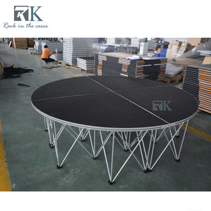Quarter Round <b>Stage</b> <b>Platform</b> Black Non-slip Industrial Aluminum Riser <b>Stage</b> - Product Image 6
