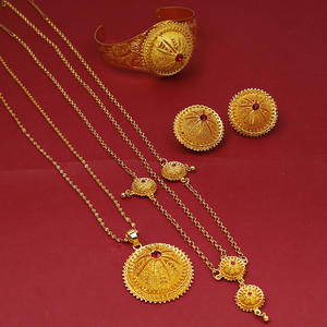זהב טהור זהב טהור 21 קראט תכשיטים זהב טהור סט סין 14 קראט סט תכשיטים זהב 14 קראט סטים - Product Image 3