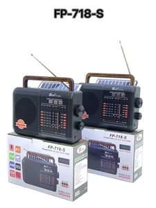 <span class=keywords><strong>Fp</strong></span>-718-s Bán Buôn AM FM Sw1-6 8 Ban Nhạc Đài Phát Thanh Cầm Tay Năng Lượng Mặt Trời Powered Loa Di Động - Product Image 2