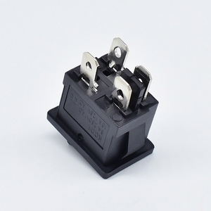 Interrupteur à bascule noir 4 broches 2 positions marche/arrêt 6A 250V/10A 125V, mini interrupteur pour bateau 21*15 - Product Image 4