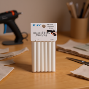 Bastoncini di silicone hot melt 11mm x 10cm, 6 pezzi, per pistola incollatrice - Product Image 2
