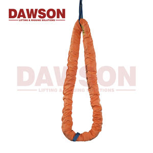 DAWSON EN1492-2 WLL 100Tヘビーデューティオレンジポリエステルリフティングラウンドスリング - Product Image 5