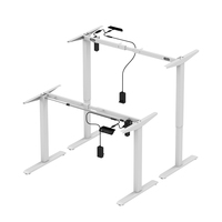 Pièce convenable Base de bureau électrique en métal Mobilier de bureau moderne à domicile Bureau d'ordinateur à hauteur réglable avec moteur