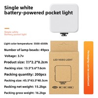 Suptig Portable LED Selfie Ring Light Mini Rechargeable avec Niveaux de Luminosité pour Téléphone Live Streaming et Photographie