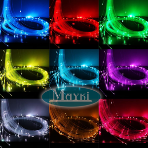 Fouet lumineux <span class=keywords><strong>LED</strong></span> RGB à fibre optique de haute qualité, alimenté par batterie, avec effet de scintillement à l'extrémité pour la danse - Product Image 4