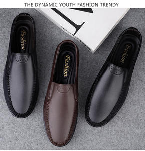 YIHE <span class=keywords><strong>MD</strong></span>-016 男士办公职业正装鞋一脚蹬舒适增高乐福鞋高跟真皮鞋面秋冬 - Product Image 4