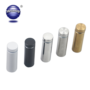 Stainless Steel Acrylic Glass Spacer Threaded Sign <strong>Adjustable</strong> Standoff Glass <strong>Screw</strong> - Product Image 1