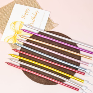 Bougies d'anniversaire créatives <span class=keywords><strong>à</strong></span> longue tige <span class=keywords><strong>de</strong></span> style européen en <span class=keywords><strong>cire</strong></span> <span class=keywords><strong>de</strong></span> paraffine pour mariages et décorations intérieures (vente en gros) - Product Image 5