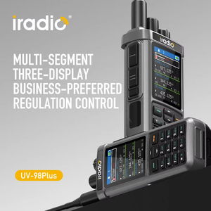 Talkie-walkie amélioré <span class=keywords><strong>Iradio</strong></span> UV98PLUS avec système de positionnement global Radio bidirectionnelle longue portée 10KM SW/LWMW - Product Image 2