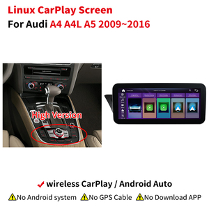 Linux không dây xe chơi Android Auto Car đa phương tiện Màn hình hiển thị cho Audi A4 A5 2009-2016 LHD đơn vị đứng đầu màn hình cảm ứng - Product Image 5