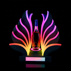 Exhibidor de Botellas de Whisky y Champán con Forma de Alas y Logotipo Personalizado para Bares y Discotecas, Glorificador de Botellas LED, Presentador de Botellas - Product Image 4