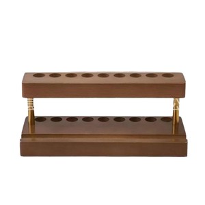 Organisateur de bureau en bois, porte-stylo multifonctionnel, rectangulaire, en bois massif, type sur pied, pour le rangement au bureau - Product Image 2