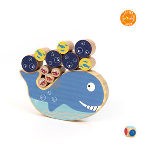 Riconoscimento della forma di legno giocattoli educativi in stile balena marina per bambini della prima <span class=keywords><strong>infanzia</strong></span> - Product Image 3