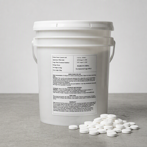 50 Libras de Nueva Tecnología en Polvo Granular, Tabletas Blancas de Ácido Cianúrico, Estabilizador de Piscinas, Calidad Certificada, Envase en Tambor para Agua - Product Image 2