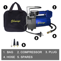 Compresseur d'air portable monocylindre AC 110/220V pour voiture, gonfleur de pneus à gonflage rapide, pompe à air pour usage d'urgence, Nouveauté 2026