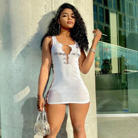 Cheap Bandage Cyber Y2k Sexy Strapless Dresses Mall Gothic Skew Hem Party  Mini Dress Women Grunge Style Backless Streetwear