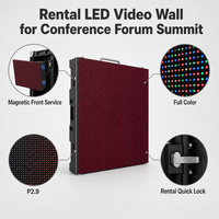 Pantalla LED de Pared para Interiores P2.9 a Todo Color, Módulo Magnético de Servicio Frontal, Pantalla LED para Conferencias, Foros y Summits