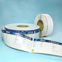 Papier thermique couché personnalisé pour billets d'embarquement, couleurs variées, impression en gros, pour billets d'avion ou billets de transport aérien