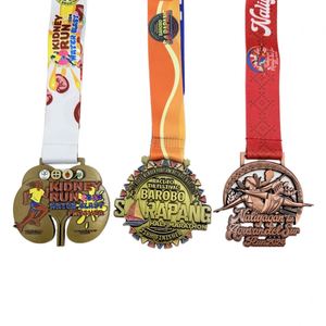 Medalla Cuadrada Personalizada, Hueca, Chapada en Oro, Plata o Bronce, Premio de Honor en Metal para el 1er Lugar, Participación en Competencias, Artesanía Metálica - Product Image 2