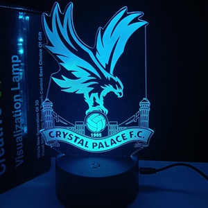 Đèn 3D Huy Hiệu Câu Lạc Bộ Bóng Đá Nổi Tiếng Thế Giới Đèn <span class=keywords><strong>Acrylic</strong></span> 3D Thiết Kế Tùy Chỉnh Giải Vô Địch Châu Âu Quà Tặng Tốt Nhất Cho Người Hâm Mộ Bóng Đá - Product Image 2