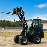 Cargadora de Construcción de 2570 kg con Certificación CE ISO, Cargadora de 4 Ruedas de Alta Potencia, Cargadora Compacta para Patio W1160 con Accesorios, Venta al Por Mayor