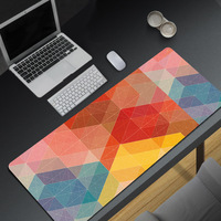 Aflion personnalisé 3d ordinateur portable clavier tapis de souris xxl bureau gamer tapis de souris rose carte du monde mignon jeu noir tapis de souris