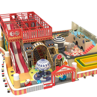 Équipement de terrain de jeux intérieur pour enfants à fort rendement, aire de jeux souple, acier durable pour enfants, pour centre commercial commercial, FEC