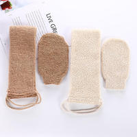 Sarung Tangan Mandi Eksfoliasi Ramah Lingkungan  Sarung Tangan Gosok Tubuh dari Jute Alami  Sarung Tangan Gosok Hemp  Sarung Tangan Mandi  Sabuk Eksfoliasi Tubuh Hitam  Set Perlengkapan Mandi