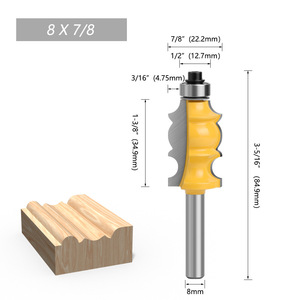 ดอกกัดโลหะผสมทังสเตนโคบอลต์ 2 ฟลูต HRC60 สำหรับเครื่องมือช่างไม้ ดอกกัดขึ้นรูป ดอกกัดราวบันได - Product Image 2