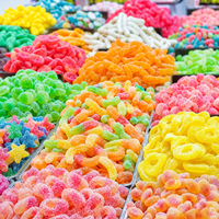 Bonbons Gommeux aux Fruits Assortis, Mélange d'Usine, Sucrés et Acidulés, Doux, Halal, Vente en Gros, Personnalisé, OEM, Marque Privée, TIK TOK, Sac en Vrac