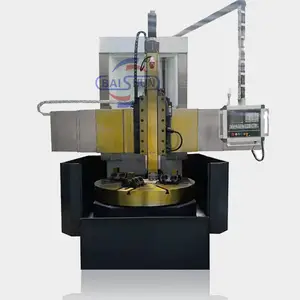 Máquina de torno vertical de una sola columna CNC usada de alta eficiencia a bajo precio para ruedas de aleación