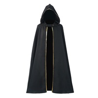 Jubah Pendeta Abad Pertengahan Kustom dengan Hiasan Emas, Jubah Renaisans untuk Pertunjukan Panggung Halloween