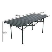 Table à manger extensible pliable de style rouleau d'œuf moderne en gros, meubles d'extérieur