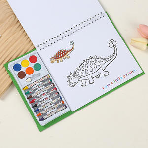 Nouveautés Livre de coloriage à l'eau <span class=keywords><strong>magique</strong></span> Ensemble de papeterie de <span class=keywords><strong>peinture</strong></span> pour enfants Livre de croquis de dessin animé avec <span class=keywords><strong>peinture</strong></span> aquarelle et crayon - Product Image 3