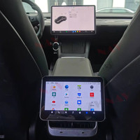 8.8 Inci untuk Tesla Model 3/X/Y/S Android Multimedia Player Tampilan Sistem Hiburan Kursi Belakang dengan Fungsi Layar Yang Sama