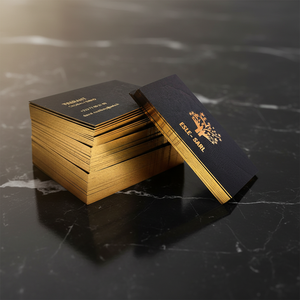 Cartes de visite carrées personnalisées de luxe en papier d'art premium avec gaufrage et vernis sélectif UV pour la promotion des petites entreprises et l'usage quotidien en bureau - Product Image 4