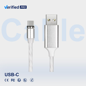 Tkt Micro Type-C USB Sạc Cáp Hot Bán Phát Sáng Tối LED Từ Tính Tương Thích Điện Thoại Thông Minh Máy Tính Sạc Loại - Product Image 1