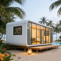 Nouvelle conception de maisonnette préfabriquée moderne de type Apple, prix compétitif, conteneur portable de 20 pieds ou 40 pieds, bureau étanche, maison conteneurisée