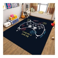 Tapis de sol antidérapant et lavable à thème dessin animé pour manette de jeu vidéo imprimée en 3D, taille personnalisée, pour salon, table basse, porte, chambre, 1 pièce